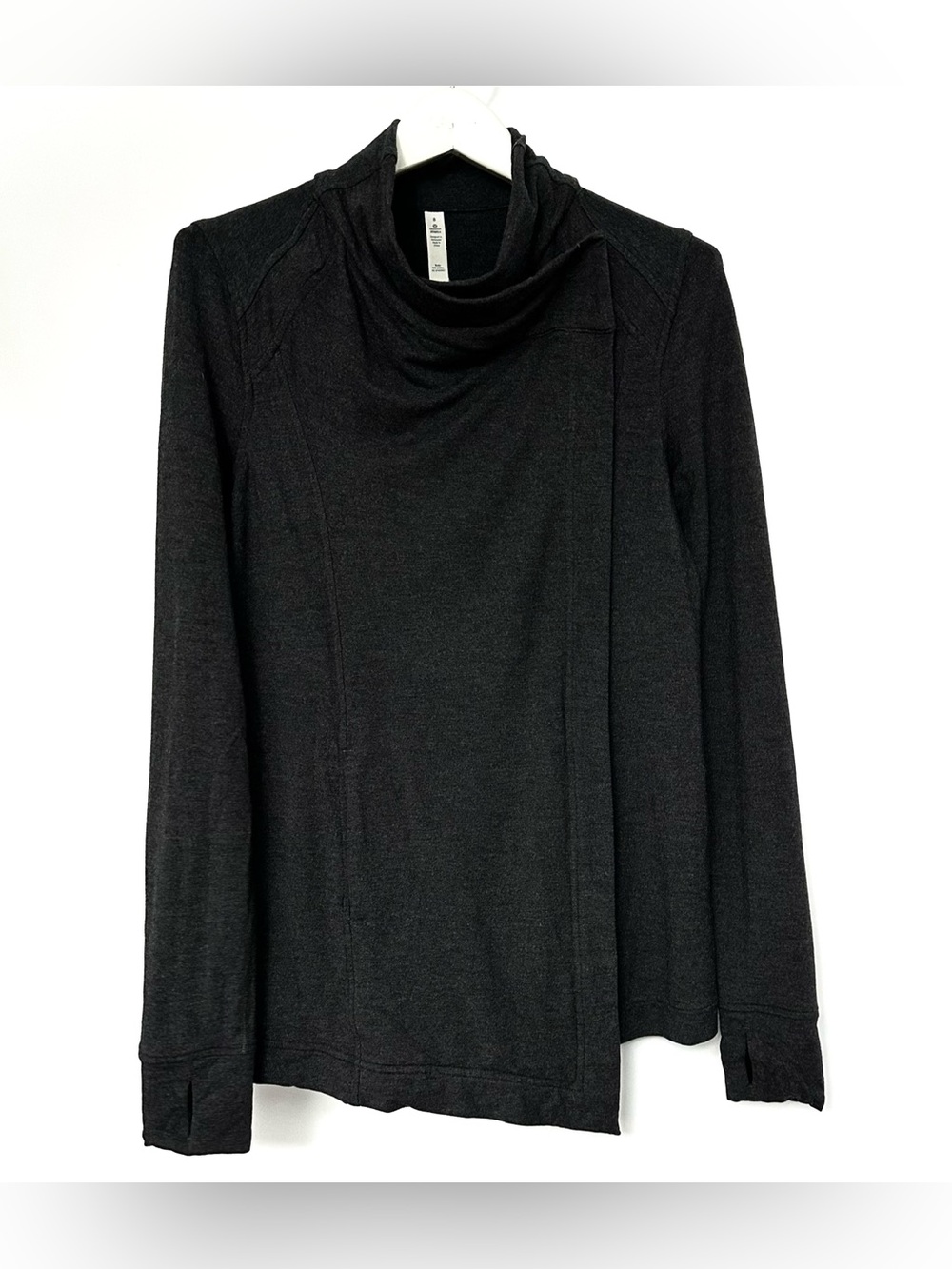 ⏱️FIRM$DROP Lululemon Coast Wrap Heathered Mod Black - Picture 7 of 7